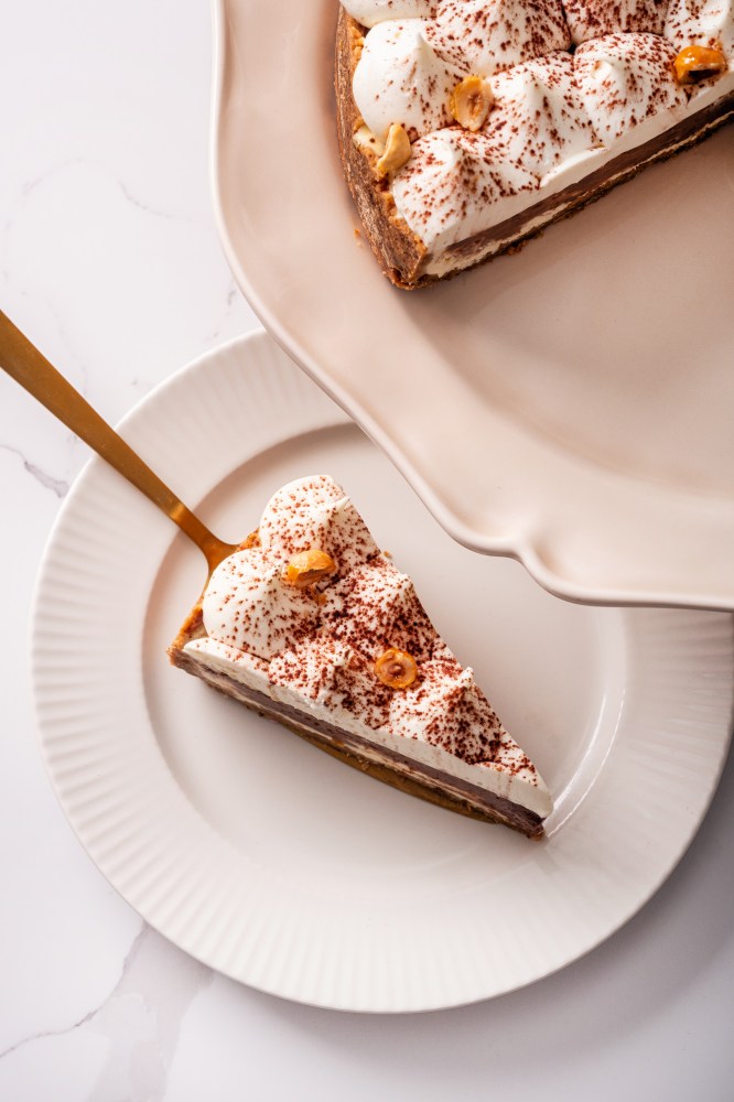 Nutella cheesecake kousek