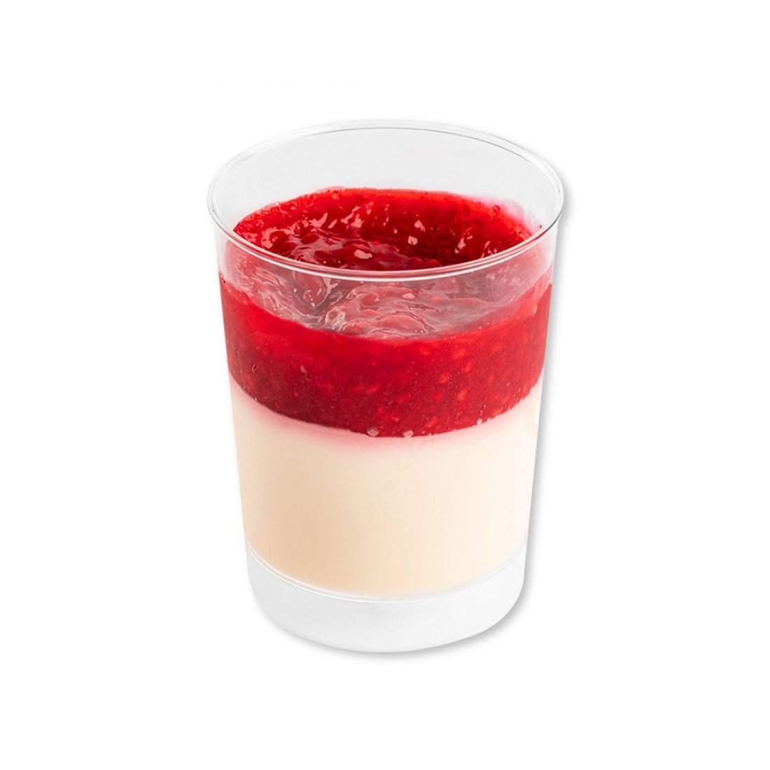 Vanilková panna cotta s malinovým pyré