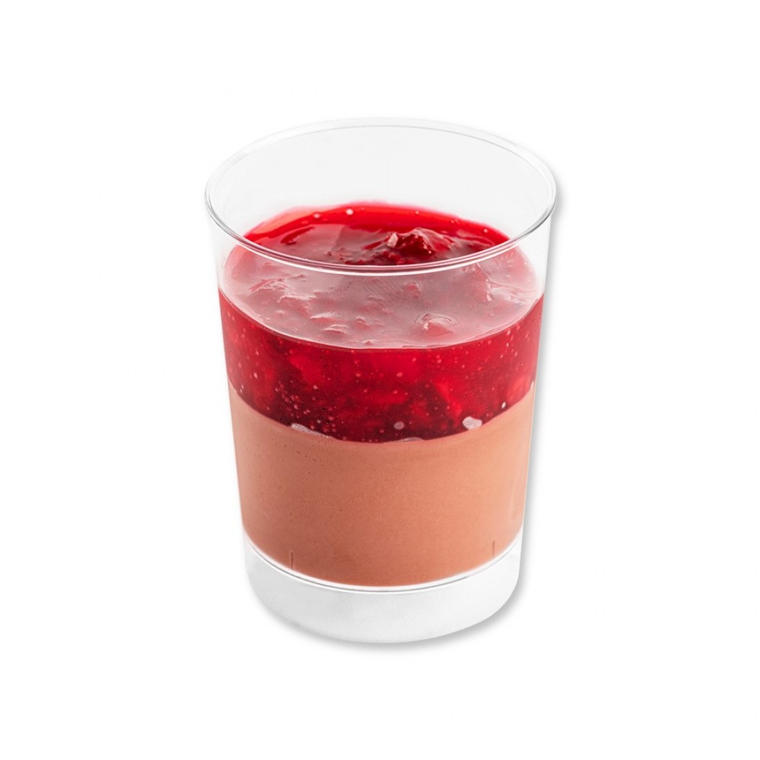 Čokoládová panna cotta s višní